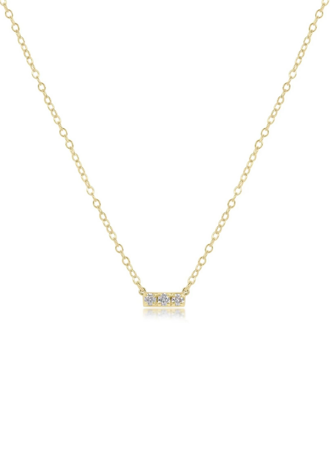 enewton Designs 14kt Gold and Diamond Significance Bar Necklace - Three