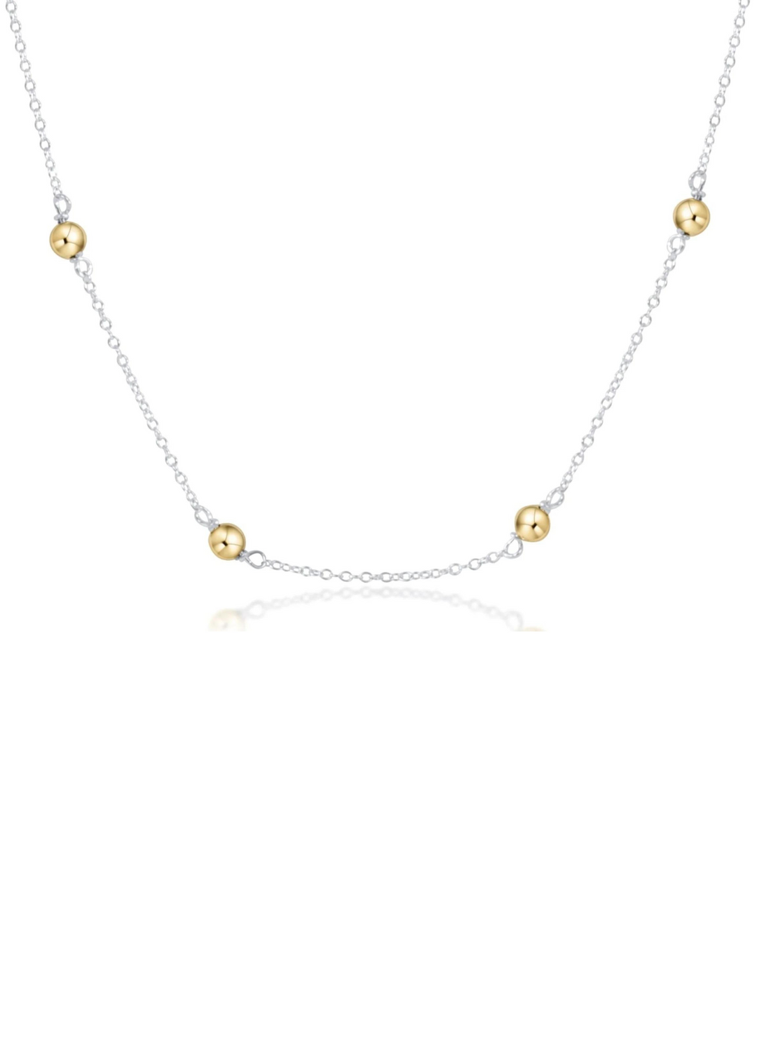 enewton Designs 17" Choker Simplicity Chain Sterling Mixed Metal - Classic 4mm Gold