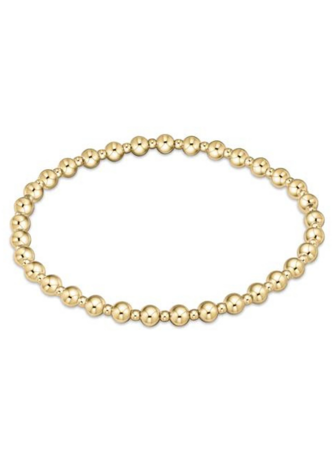 enewton Designs Classic Grateful Pattern 4mm Bead Bracelet - Gold
