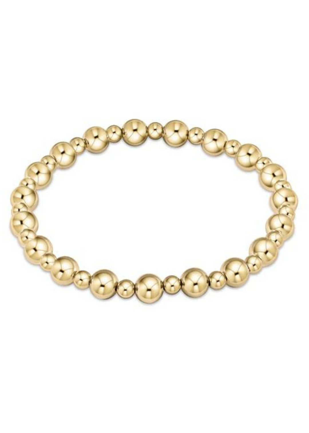 enewton Designs Classic Grateful Pattern 6mm Bead Bracelet - Gold (enewton extends)
