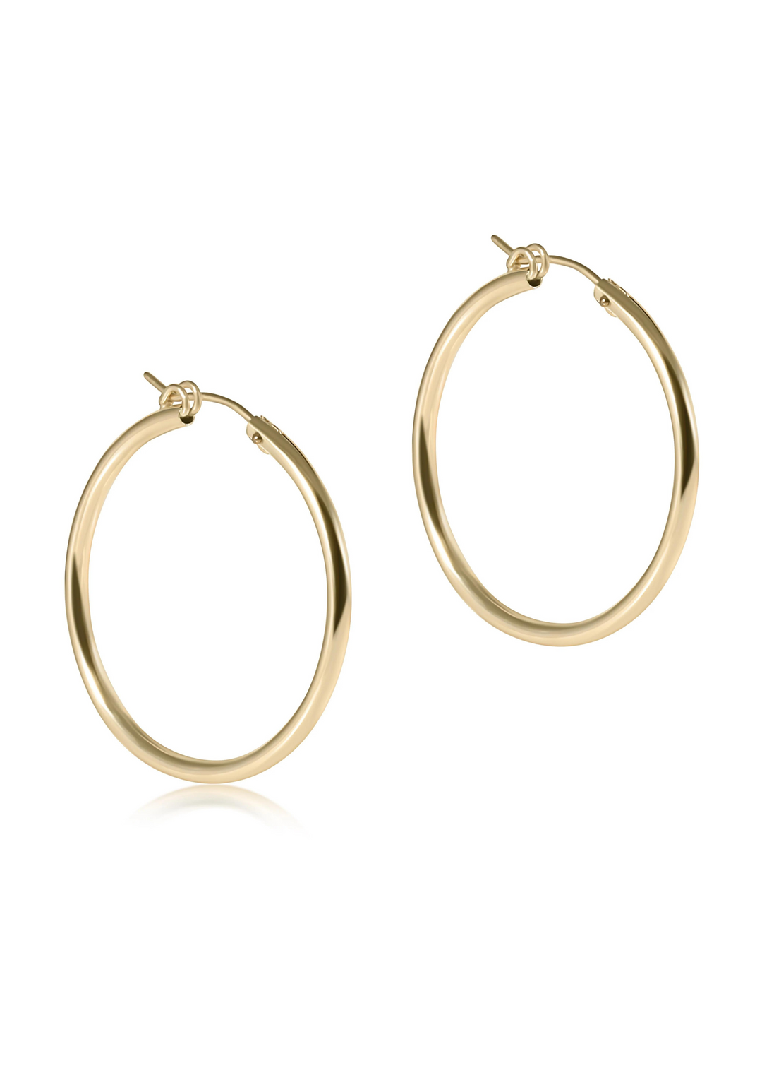enewton Designs Round Gold 1.25" Hoop - Smooth