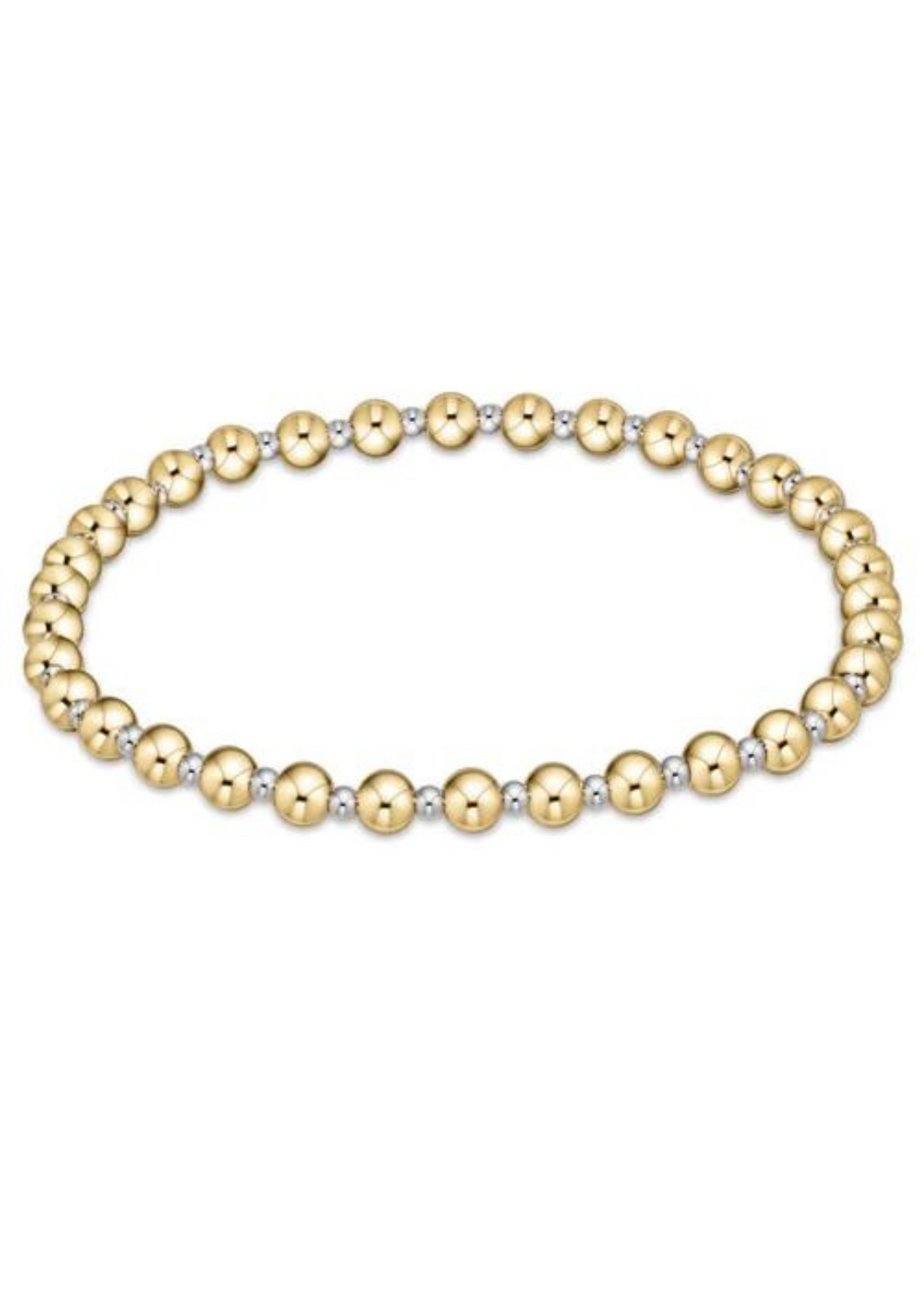 enewton Designs Classic Grateful Pattern 4mm Bead Bracelet-Mixed Metal
