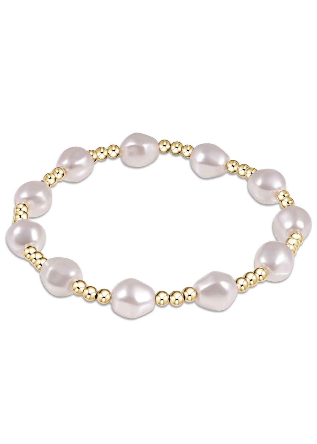 enewton Designs Admire Gold 3mm Bead Bracelet - Pearl