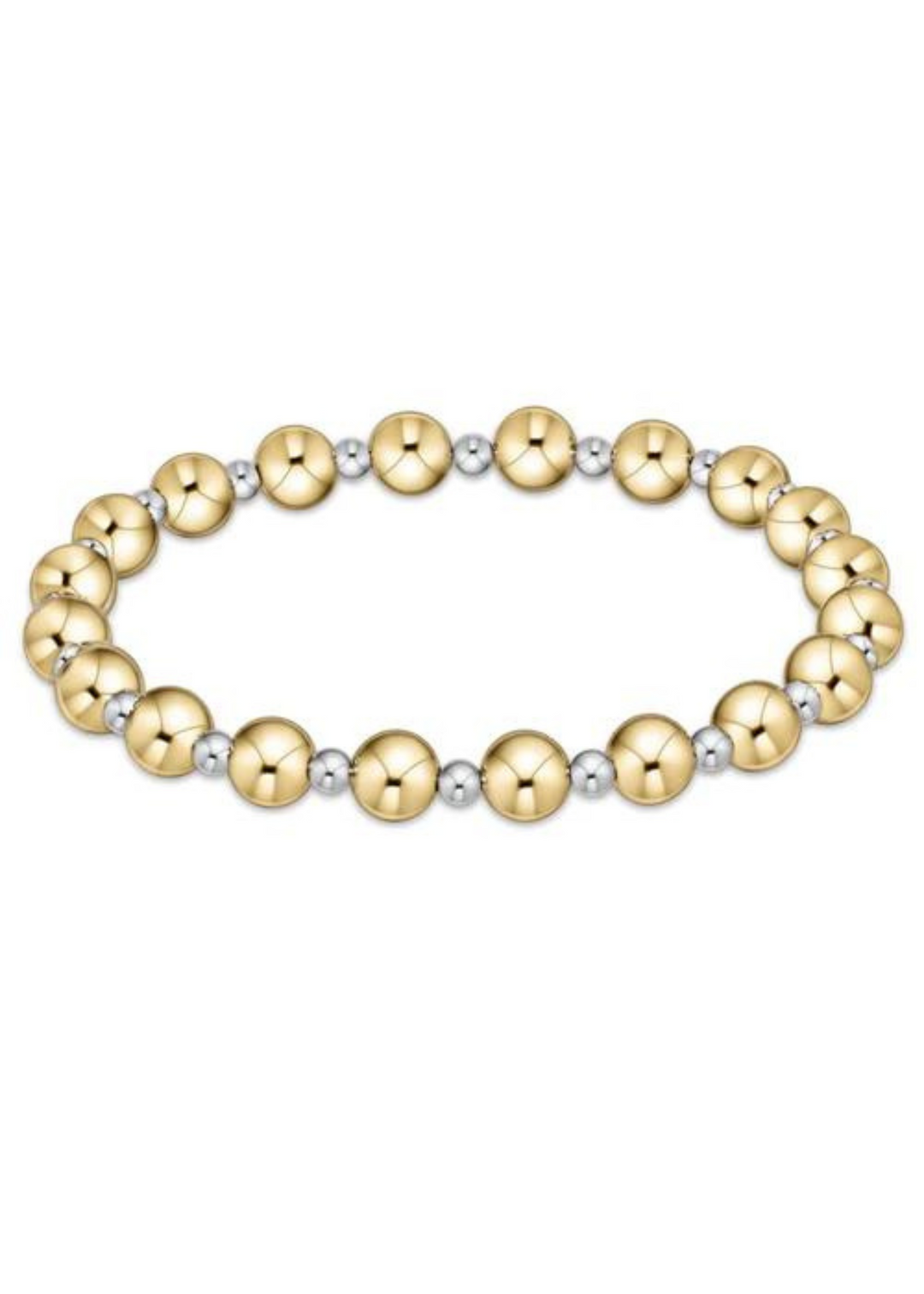 enewton Designs Classic Grateful Pattern 6mm Bead Bracelet - Mixed Metal