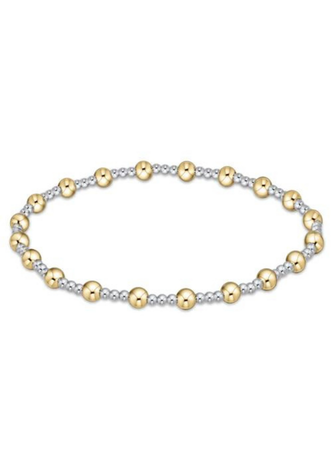 enewton Designs Classic Sincerity Pattern 4mm Bead Bracelet-Mixed Metal