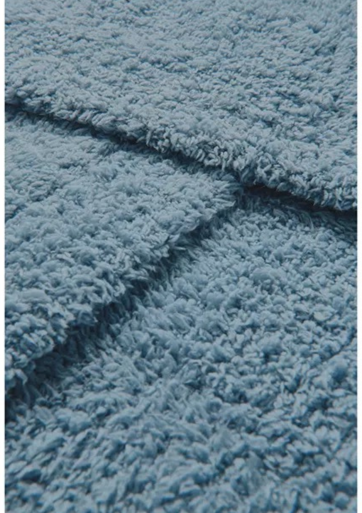 Barefoot Dreams CozyChic Stroller Blanket - Azure