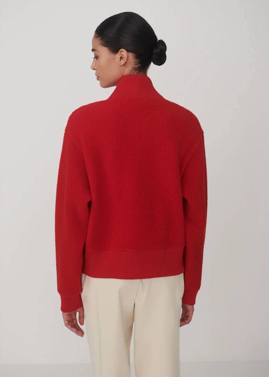 Varley Mumford Half Zip Fleece - Washed Red