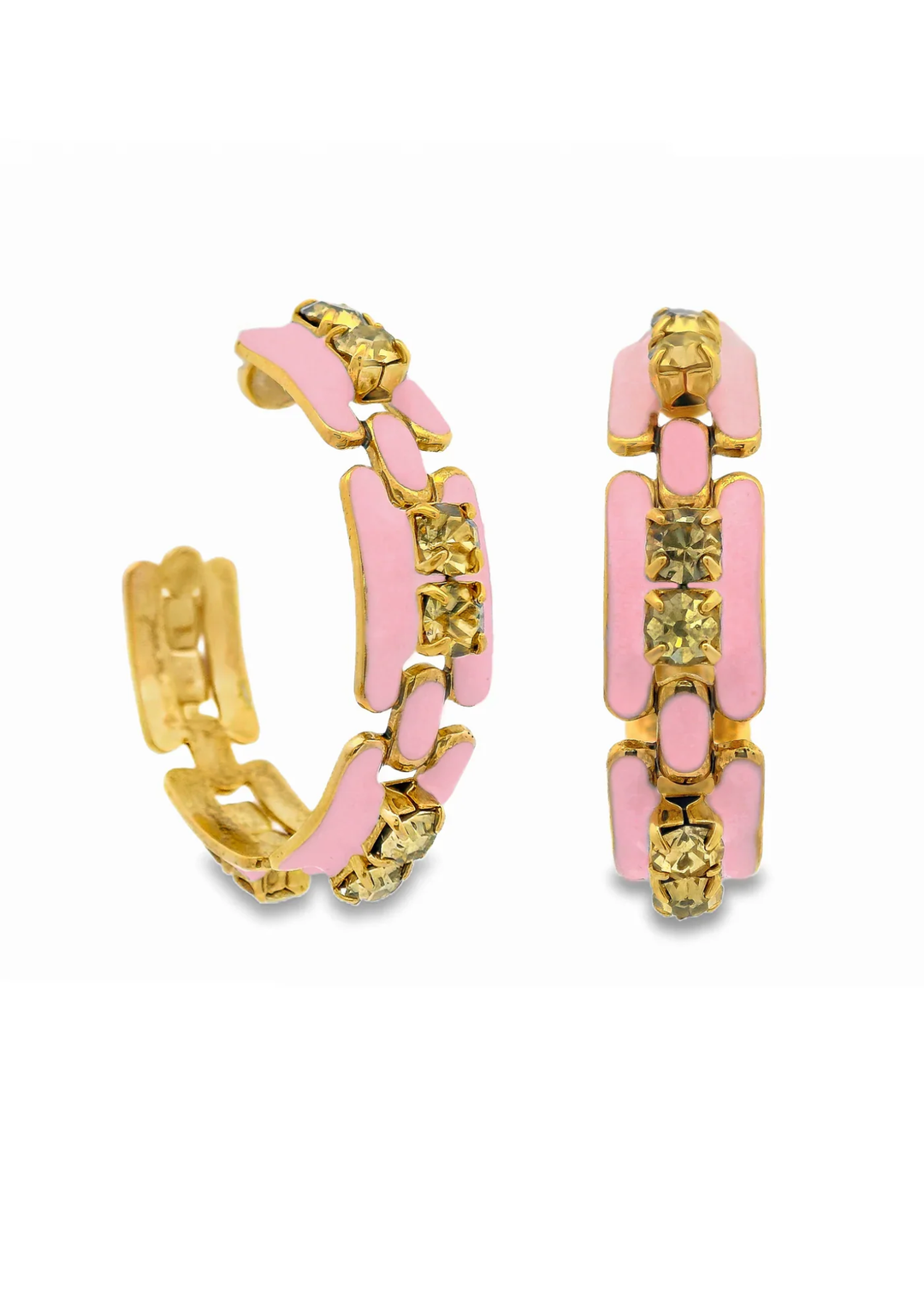 Tova Hillary Hoops - Light Pink