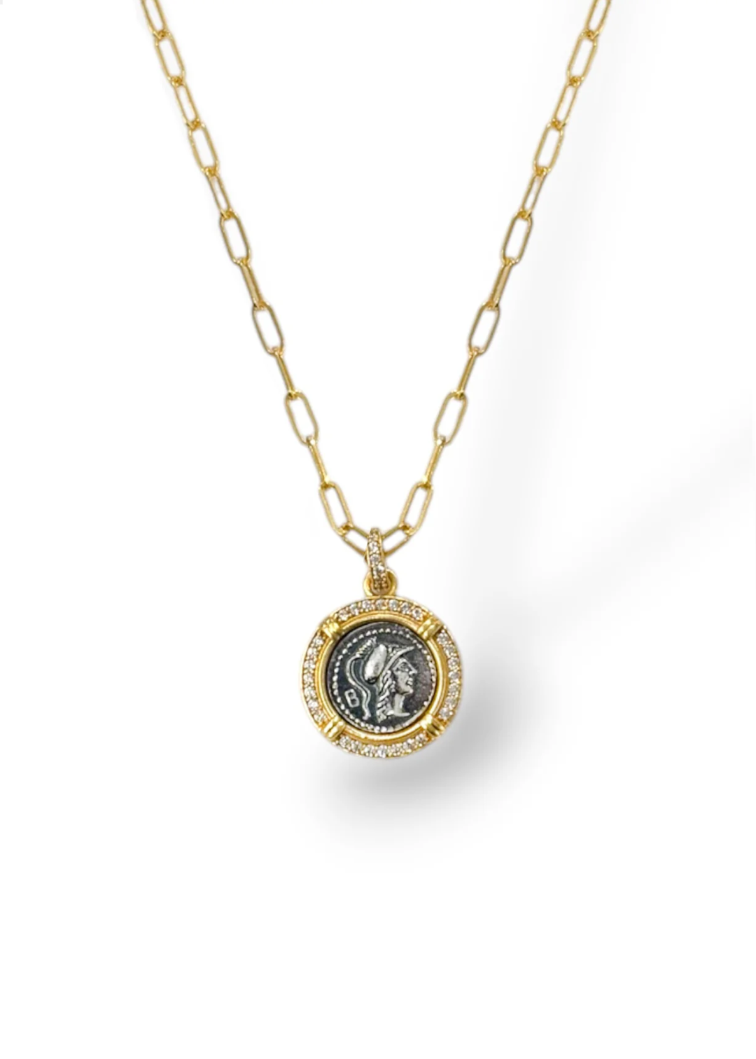 Tat2 Designs Gold Vela Coin Necklace