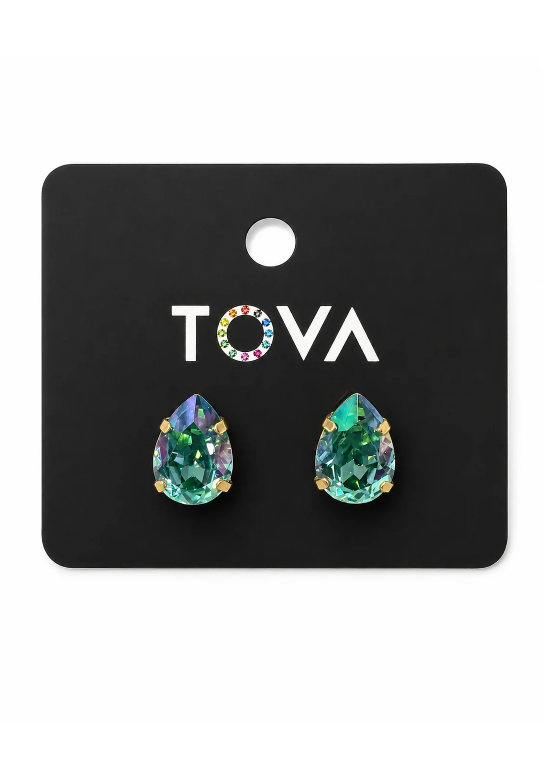 TOVA Lumi Stud Earrings - Turquoise Purple Haze