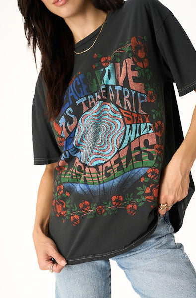 Project Social T Peace & Love Relaxed Tee