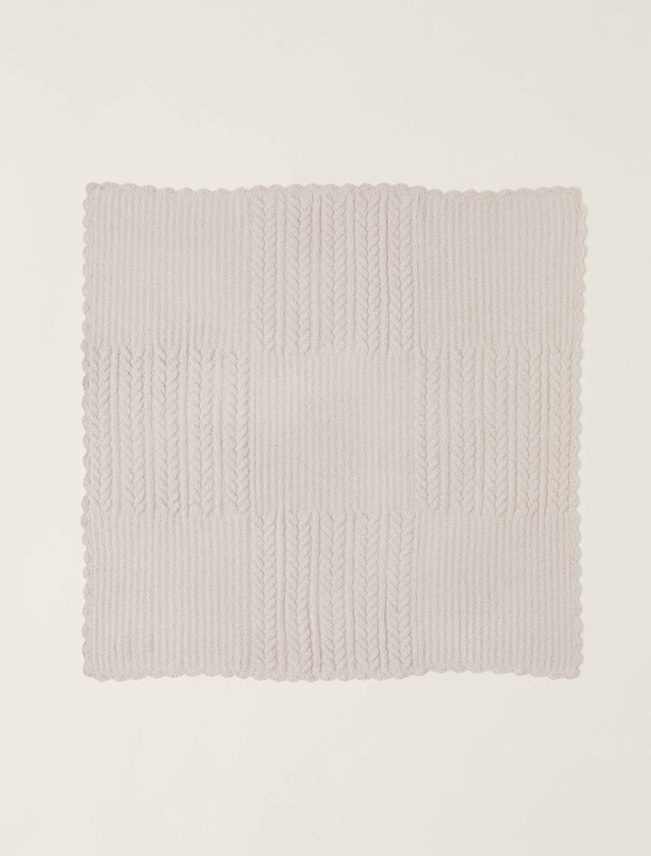 Barefoot Dreams CozyChic Heirloom Receiving Blanket - Stone