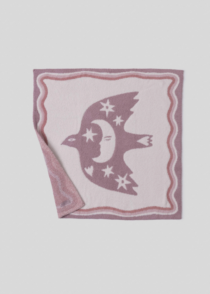 Barefoot Dreams CozyChic Desert Bird Receiving Blanket
