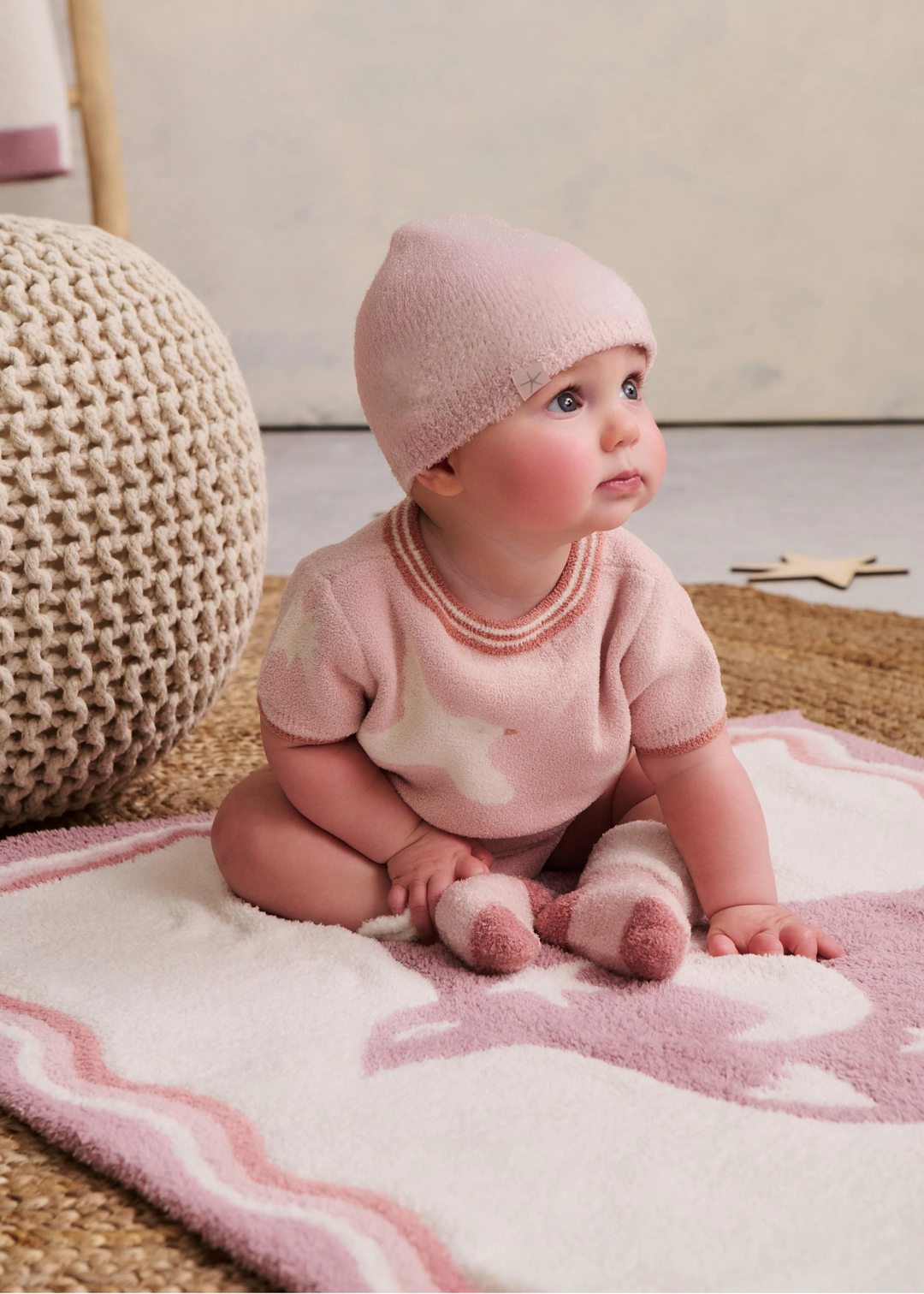 Barefoot Dreams CozyChic Desert Bird Receiving Blanket