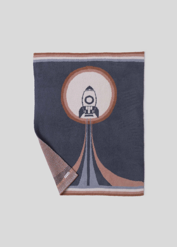 Barefoot Dreams CozyChic Spaceship Stroller Blanket