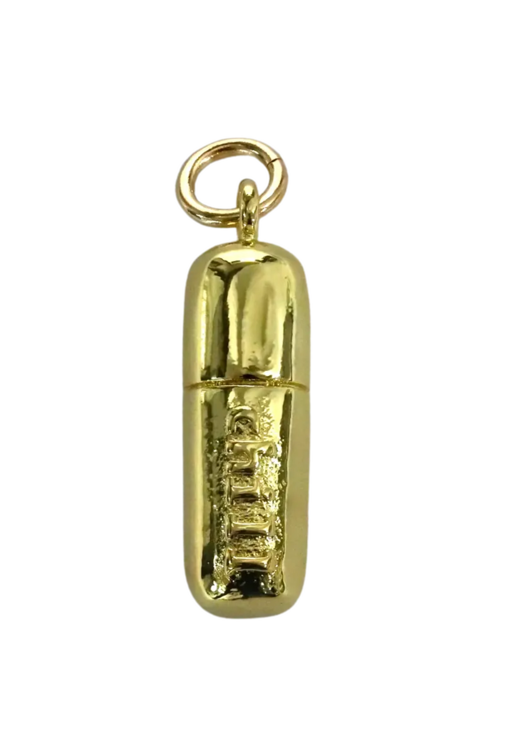 Allison Avery  Chill Pill Charm - Gold