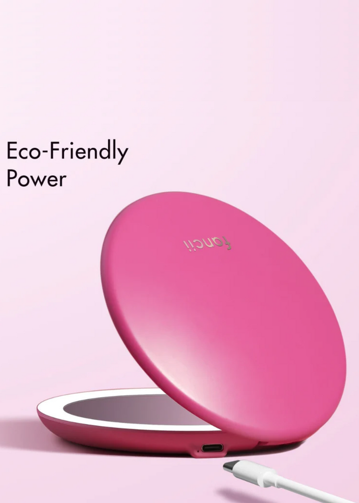 Compact Mirror with LED Lights