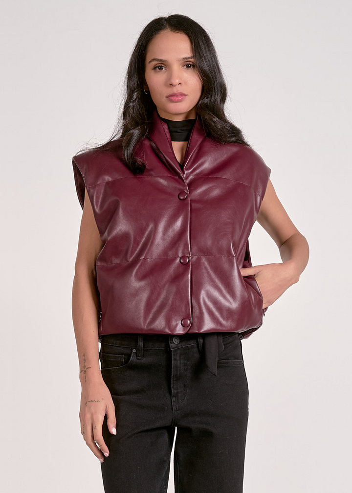 Elan Dani Leather Vest