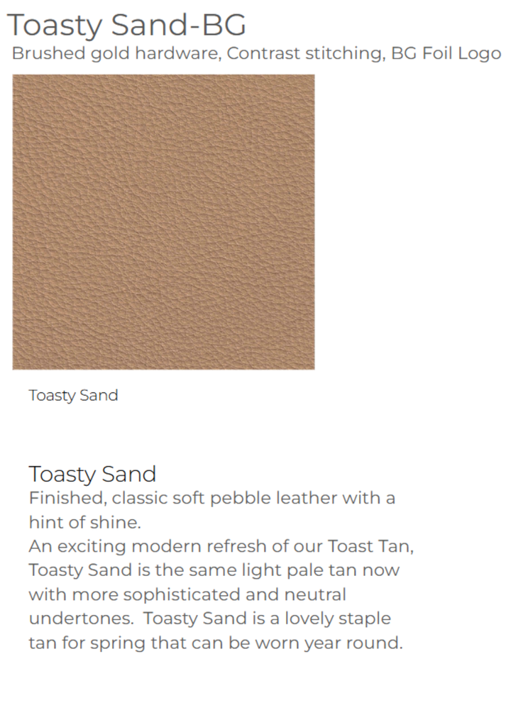 Graphic of a tan leather