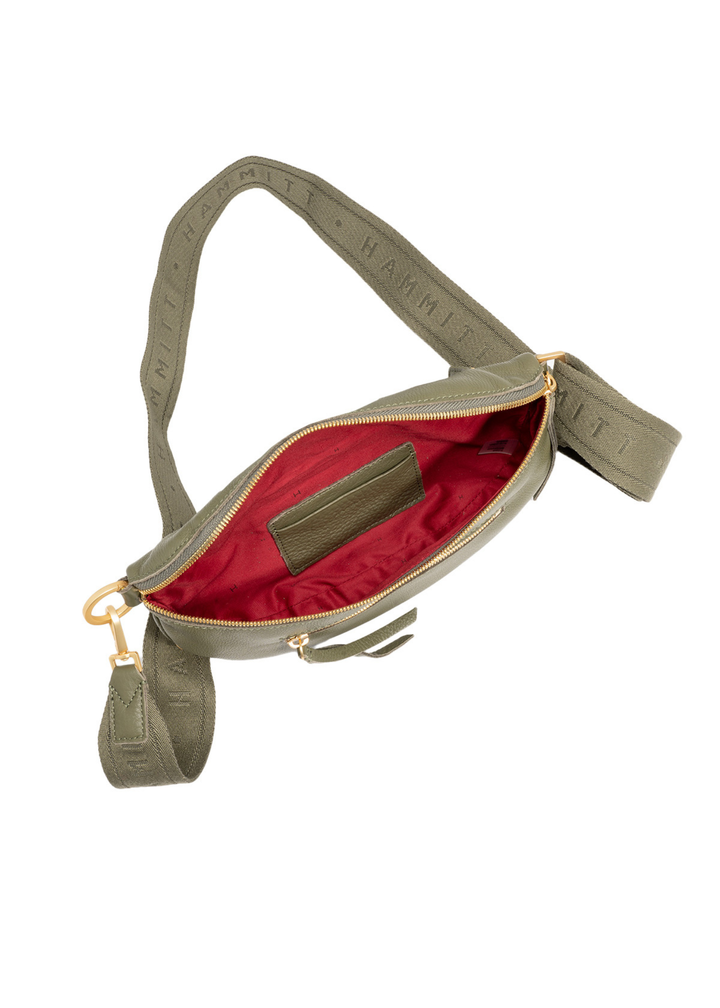 Hammitt Charles Crossbody Medium Bag - Olive/Brushed Gold