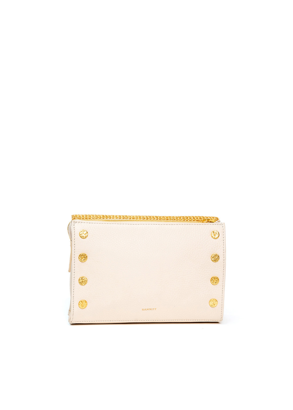 Raffia and white leather handbag with gold accents