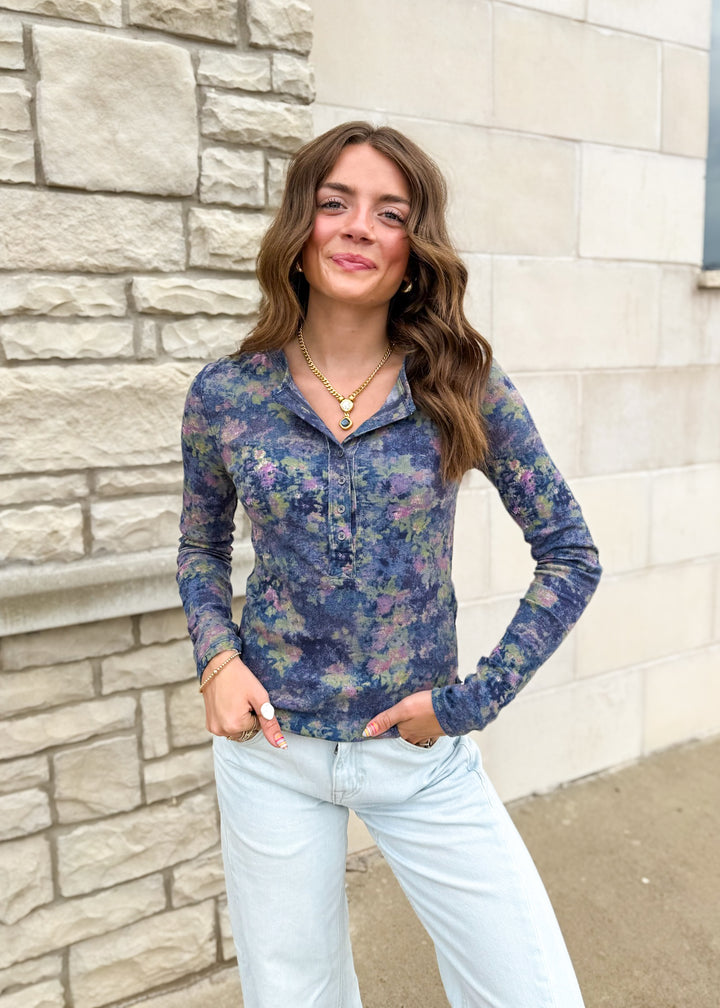 Free People Jamie Henley Printed Top