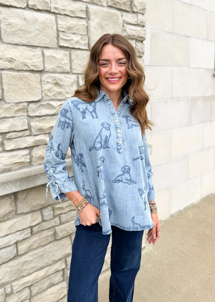 Skipper Embroidered Top