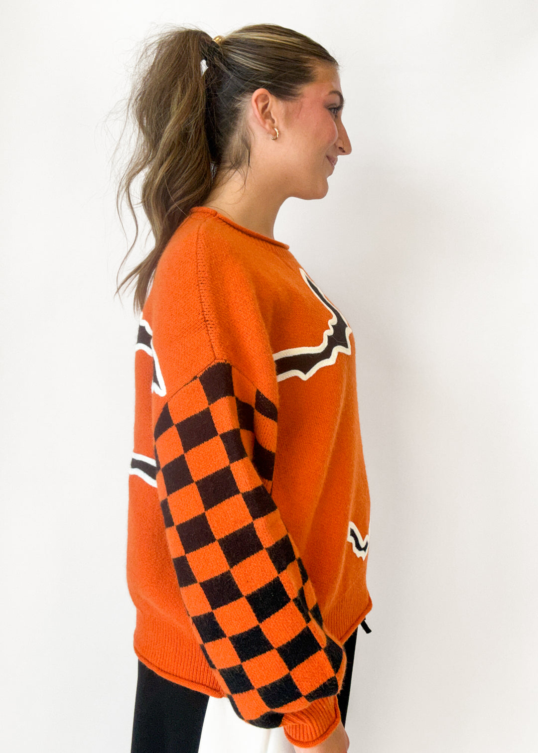 Checkered Spooky Sweater