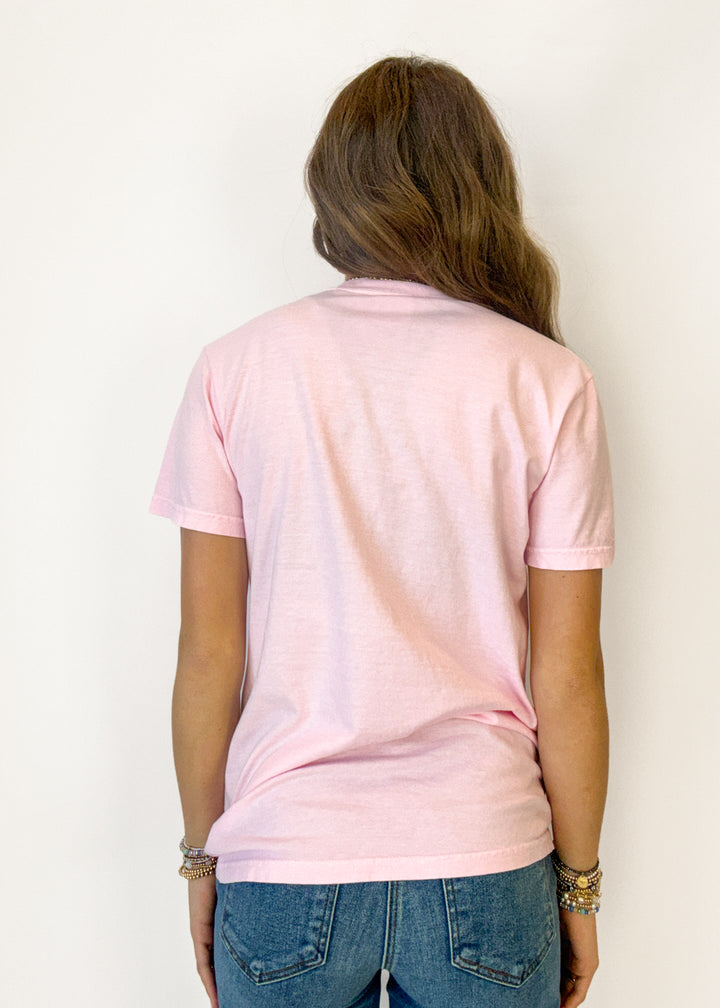 October Pink Polka Dot Graphic Tee
