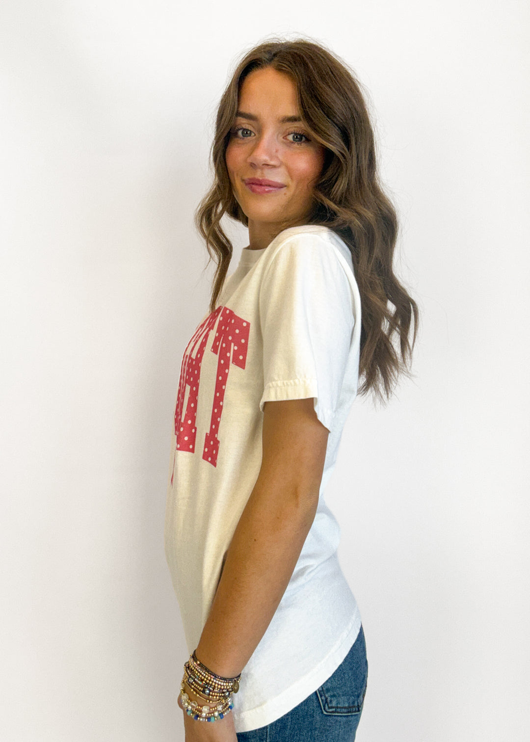 Fight Polka Dot Graphic Tee