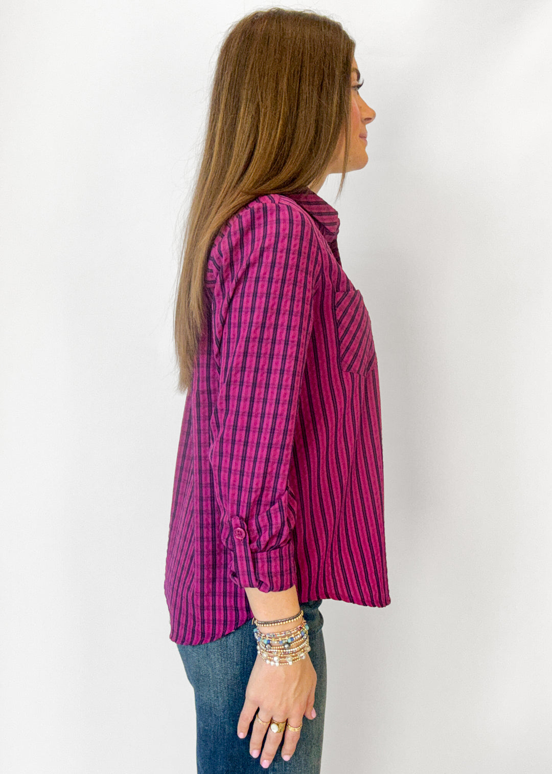 Evelyn Button Front Shirt