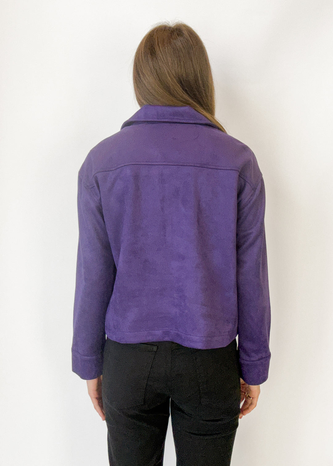 Mia Knit Jacket - Eggplant