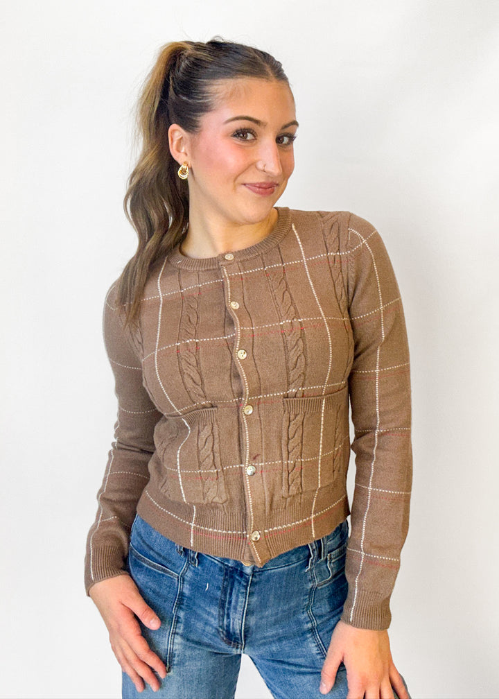 Julia Plaid Cardigan