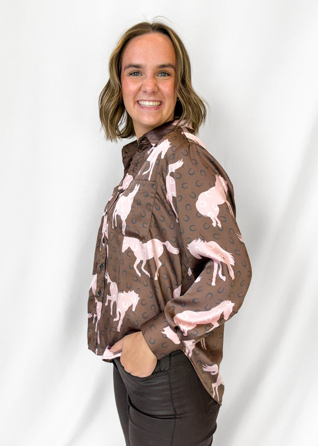 Ivy Jane Kollyns Horse Button Down