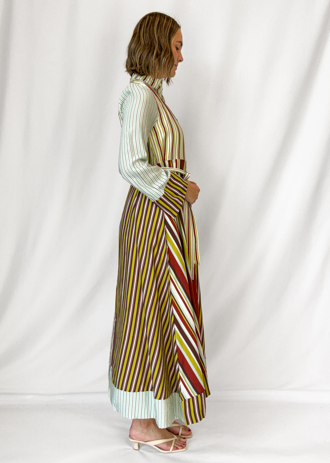 Beck Striped Midi Dress