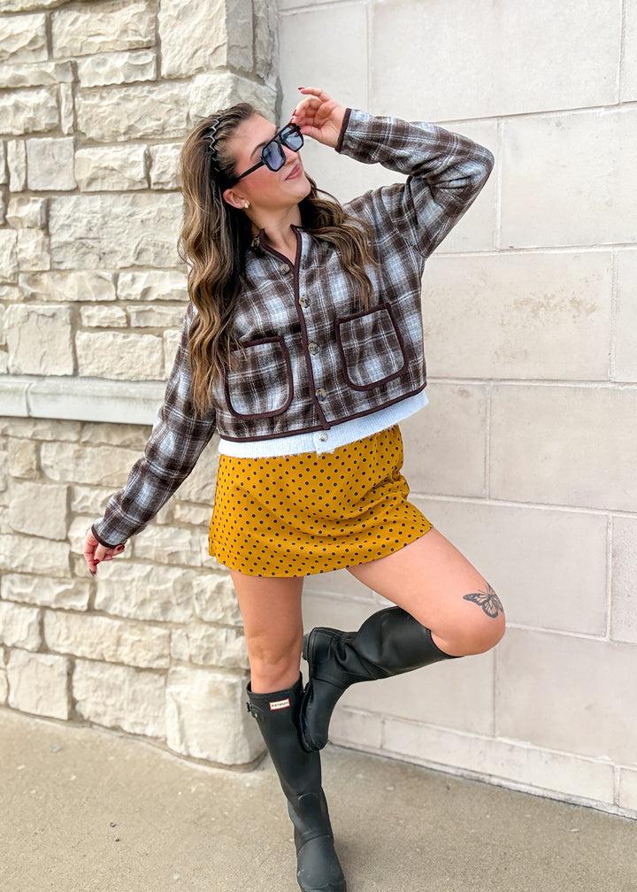 Leah Polka Dot Mini Skirt