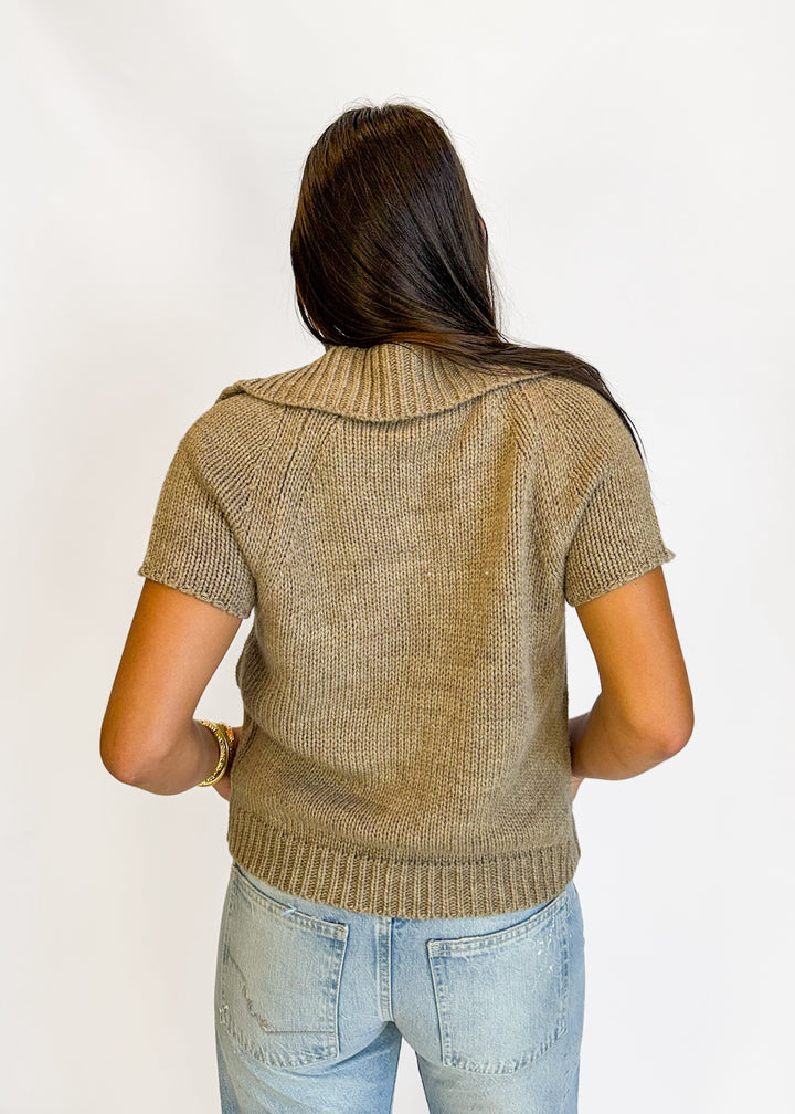 Stacey Short-Sleeve Knit Cardigan