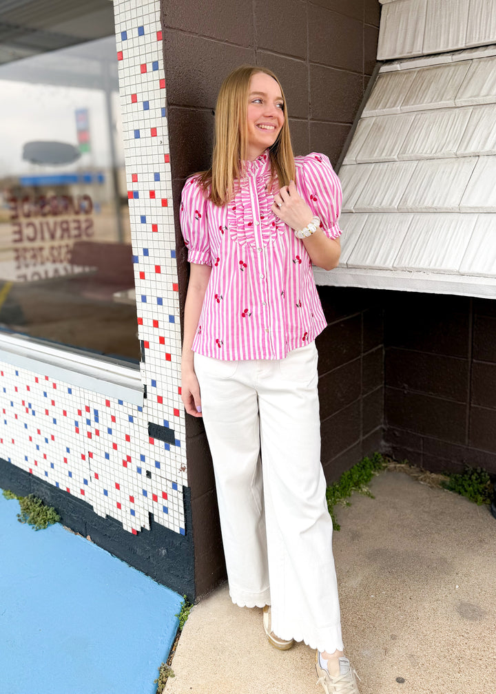 Cherry on Top Button Down