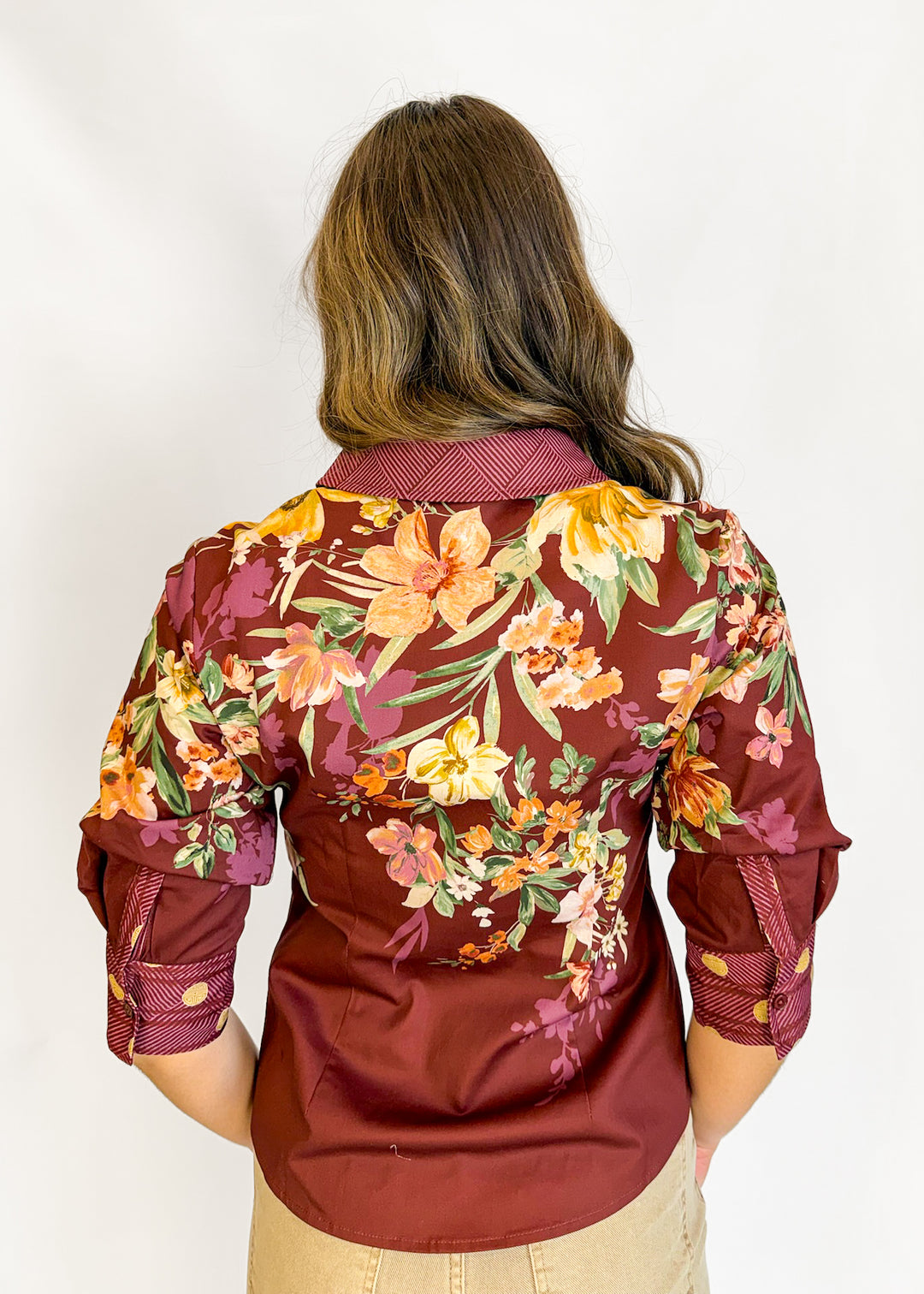 Beth Floral Button Down