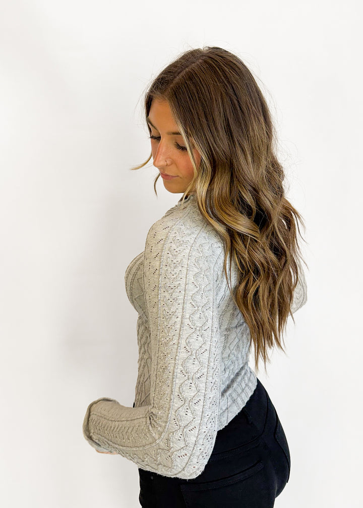 Free People So Soft Seamless Modal Cable Long Sleeve