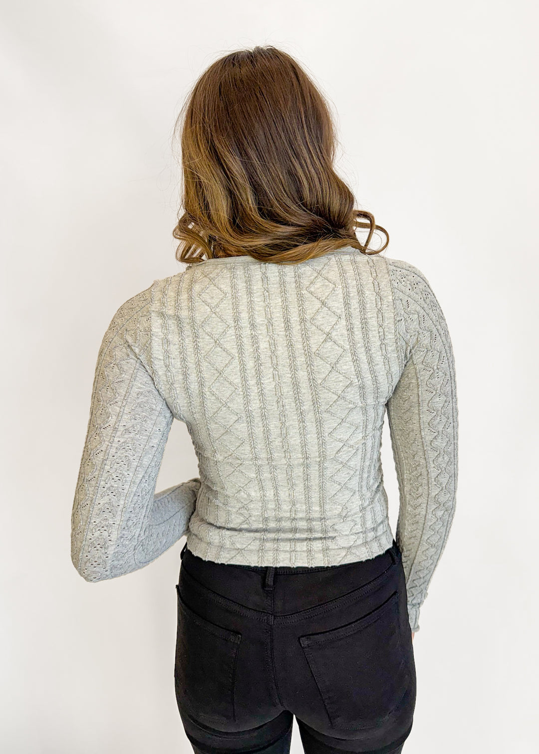 Free People So Soft Seamless Modal Cable Long Sleeve