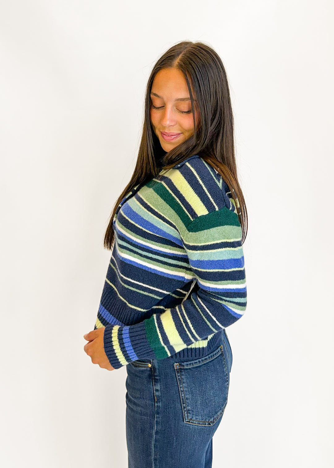 Free People Trading Up Stripe Polo