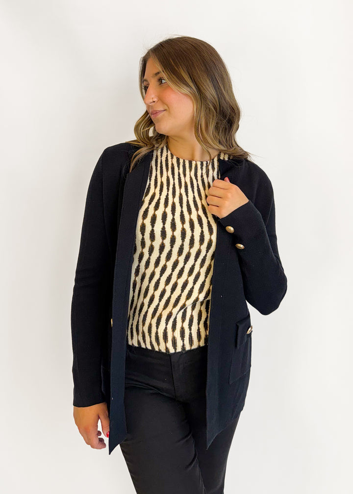 Gloria Gold Button Cardigan