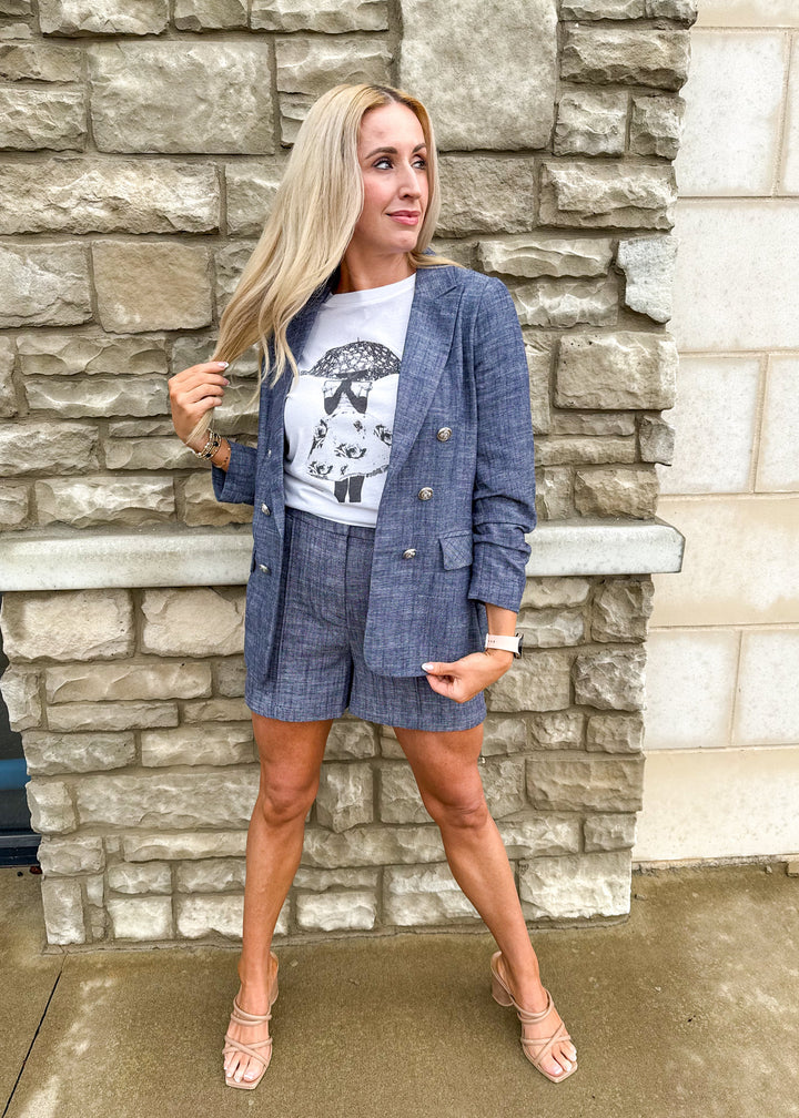 Ella Denim Blazer