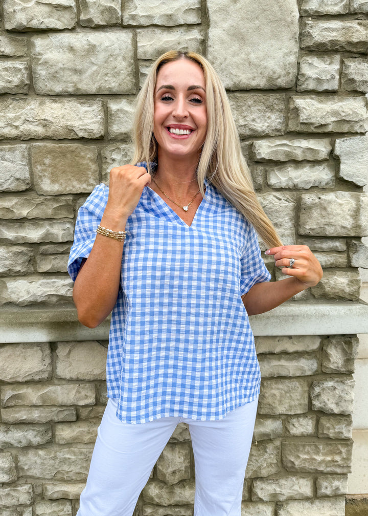 Aubrey Gingham Top