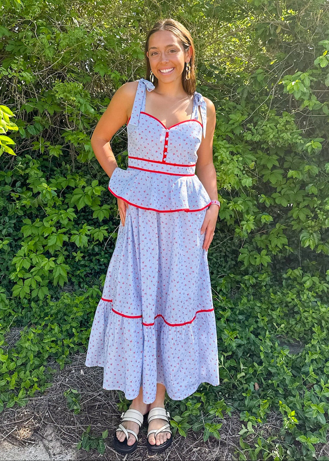 Maya Floral Midi Dress