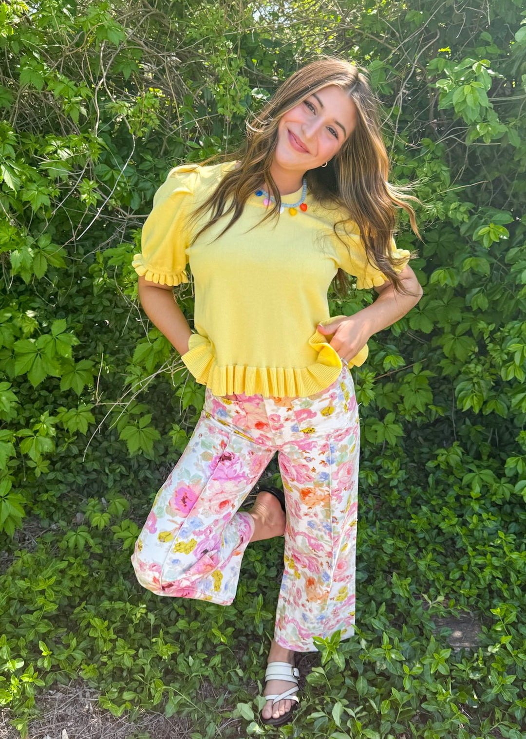 Remington Floral Wide Leg Pants