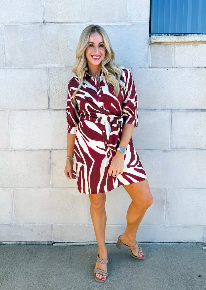 Sutton Abstract Mini Dress