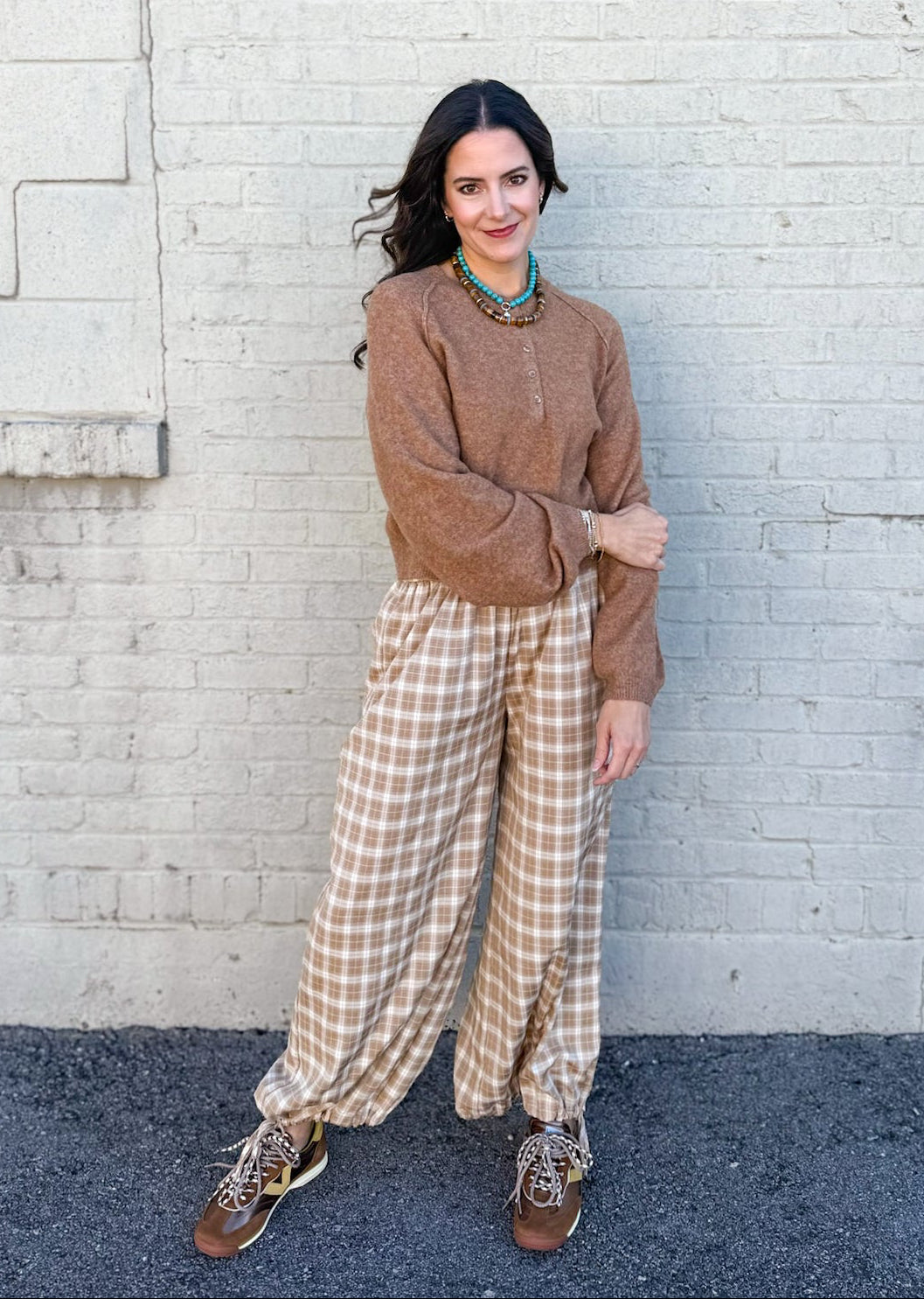 Blake Plaid Balloon Pants