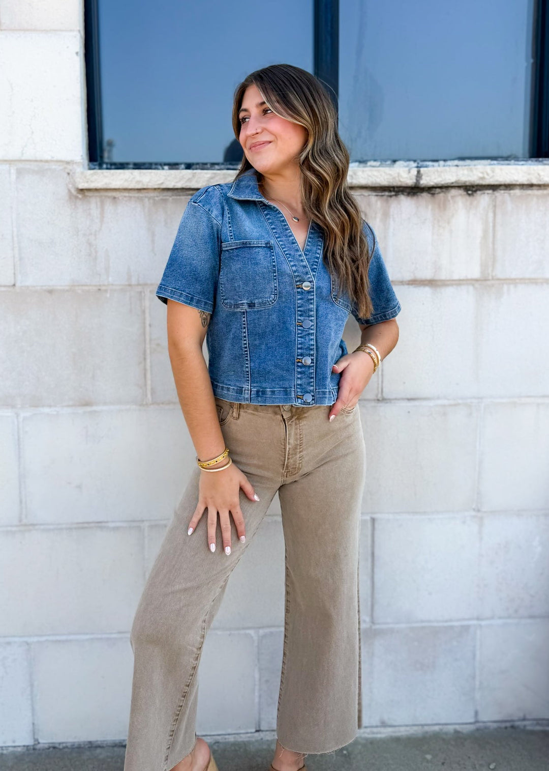 Richie Denim Button Down